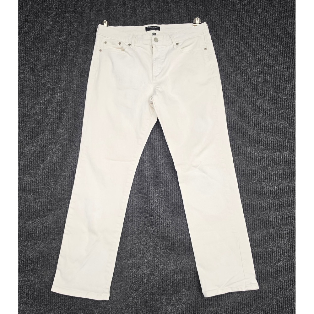 Banana Republic Girlfriend Fit Jeans Off White Cream Denim Pants 30/10